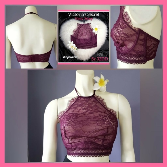 Victoria's Secret Bra 32DD Very Sexy Bralette Lace - Picture 1 of 8